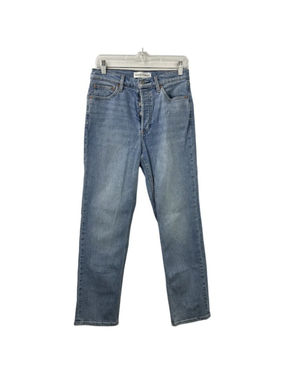 Aritzia Denim Forum The Arlo High Rise Straight Sz 28L Jeans Medium Washed Denim - Picture 3 of 16